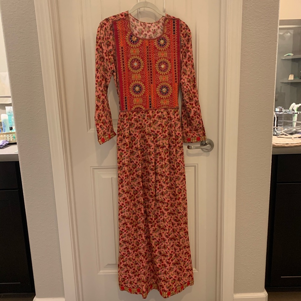 Afghan floral gown